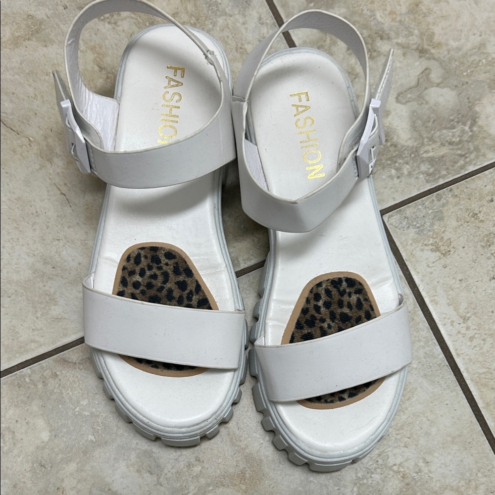 Fashion White Women's Sandals